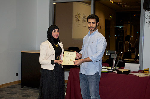 Auk arabic literature club organizes calligraphy workshop by jassim al-nasrallah