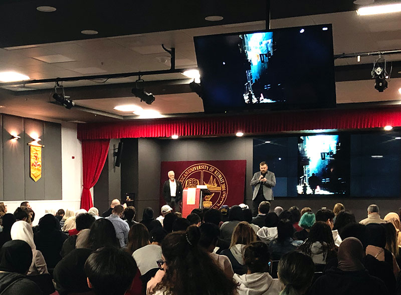 Auk hosts filmmaker george azar