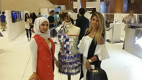 Auk art students display their work at red bulls art of can exhibition