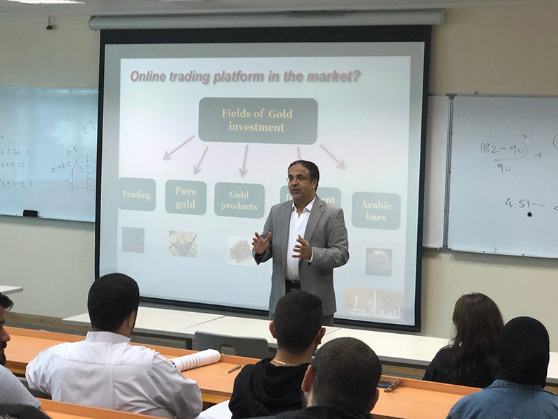 AUK Finance Class Invites Executive Director of Sabayiks Group for a Talk