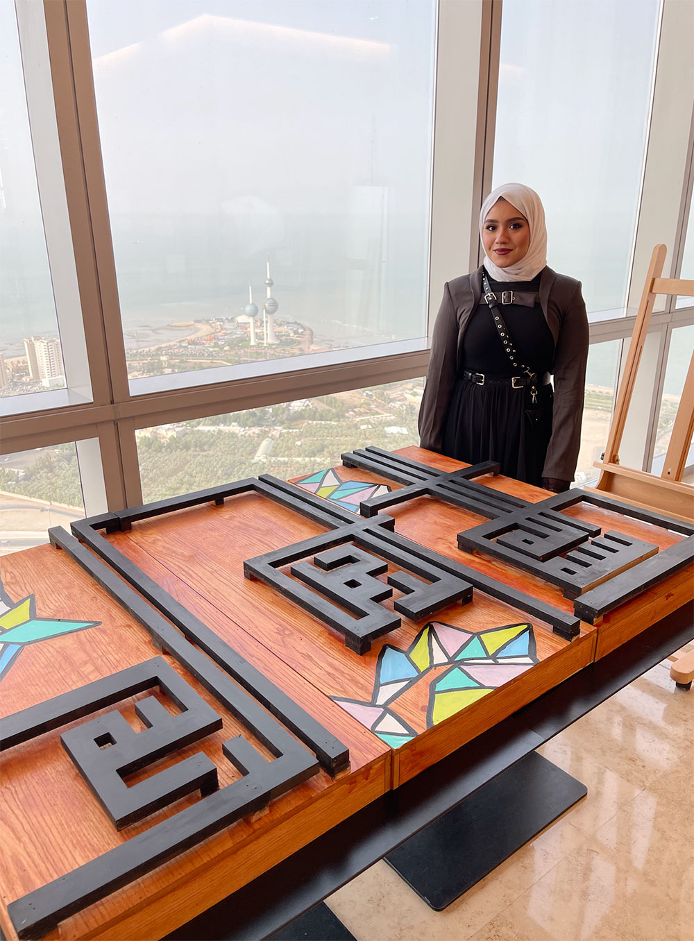 Auk art  graphic design department participates in tedxkuwait city exhibition