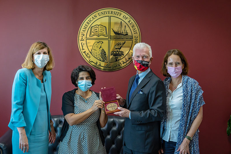 German Ambassador Visits AUK To Discuss Education In Kuwait