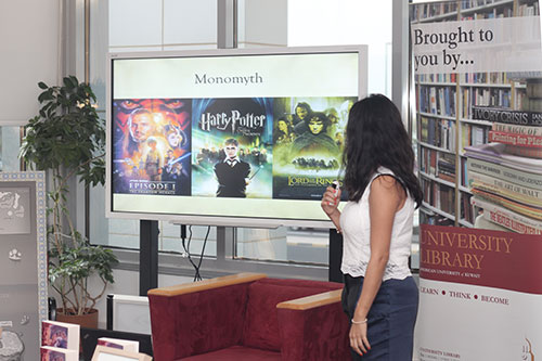 Auk library hosts a book review for dana aljouder