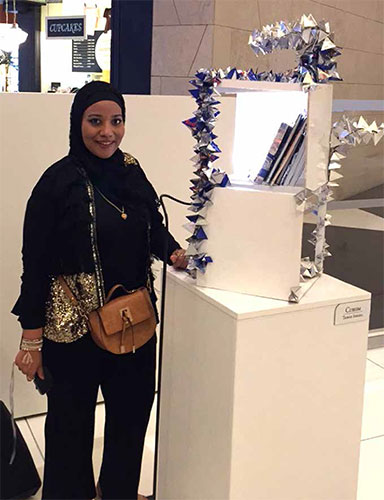 Auk art students display their work at red bulls art of can exhibition