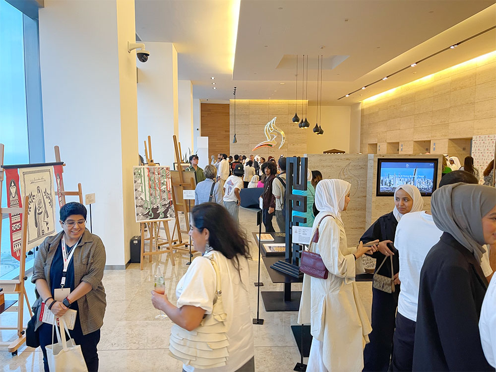 Auk art  graphic design department participates in tedxkuwait city exhibition