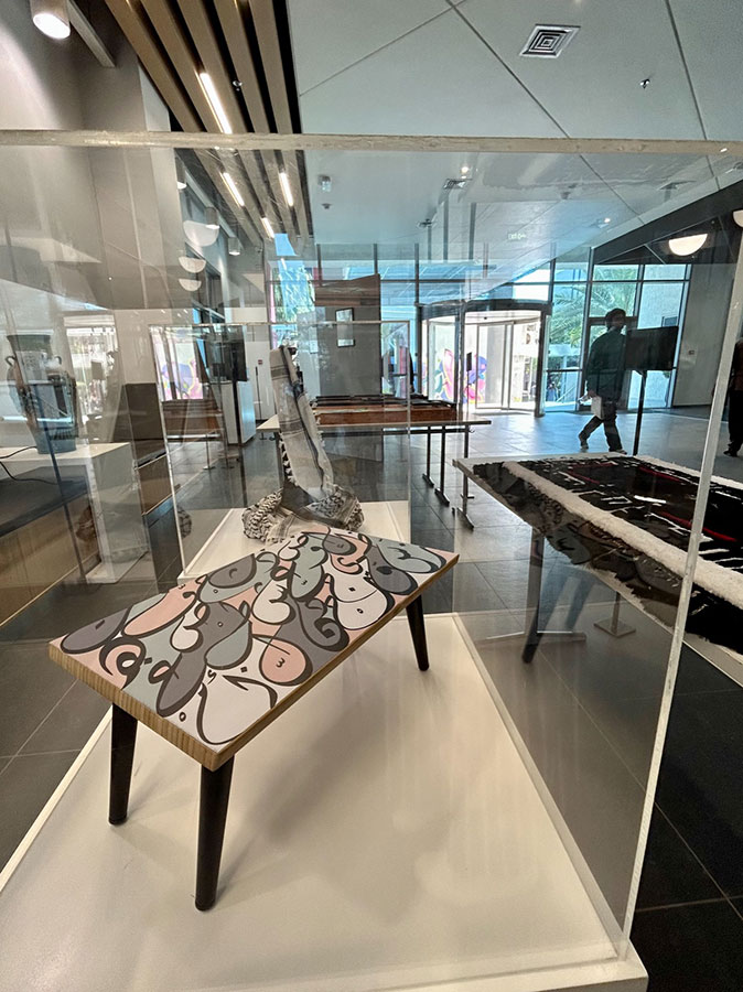 Auk students showcase artwork in history of arab design exhibition