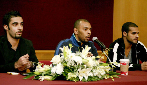 AUK's Student Government Host Members of Kuwait National Football Team