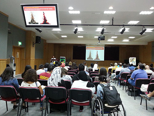 Salman alhajri lectures on arabic calligraphy at auk