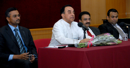 Former indian minister lectures at auk