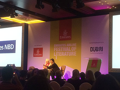 AUK Diwaniya Book Club Members Attend the Emirates Airline Festival of Literature