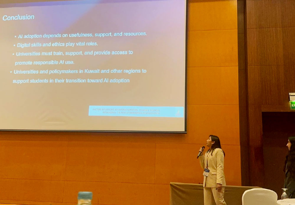 Auk team participates in the 7th international esi conference in qatar