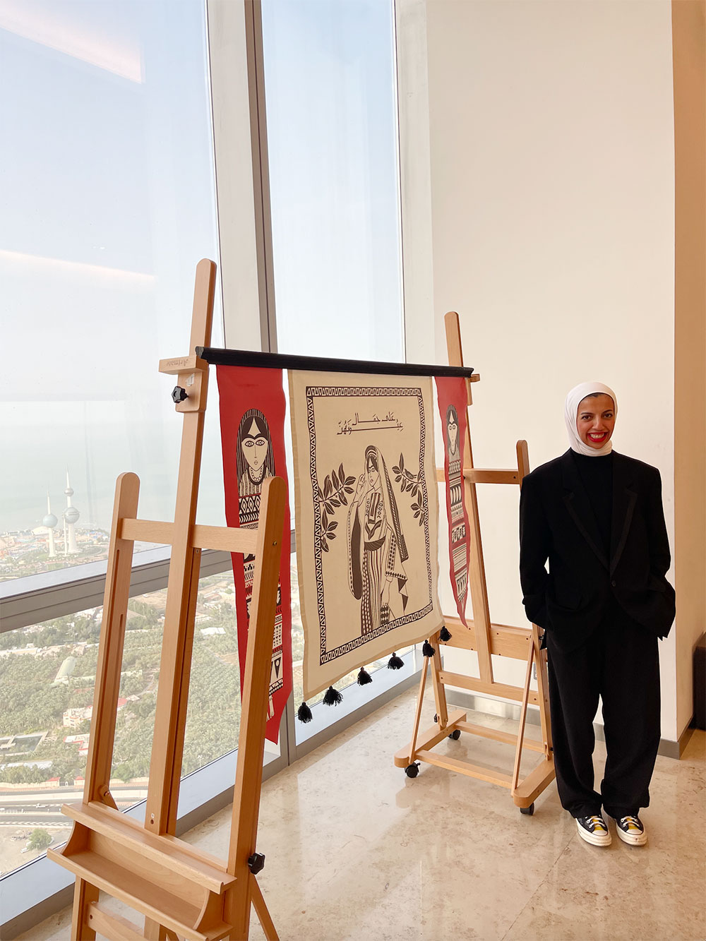 Auk art  graphic design department participates in tedxkuwait city exhibition