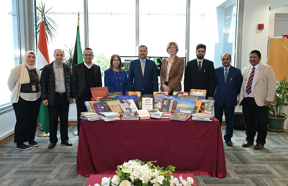 Diplomacy through literature indian embassy donates books to auk