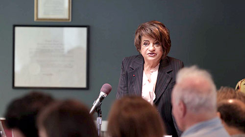 Dr. Mona Makram-Ebeid Talks at AUK