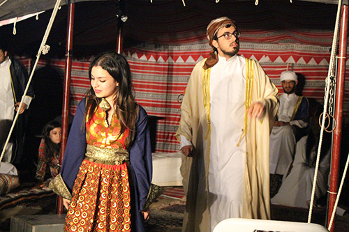 The drama program at auk presents arabian nights