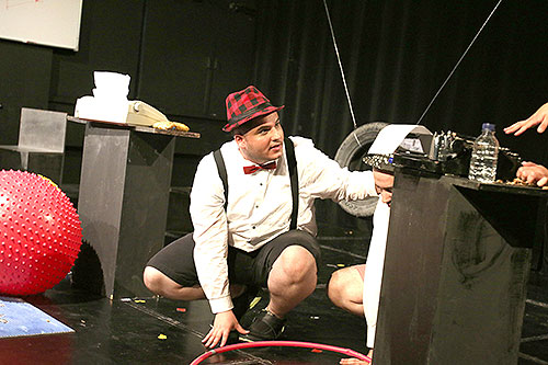 The drama spring production all in the timing