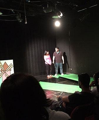 The drama spring production all in the timing