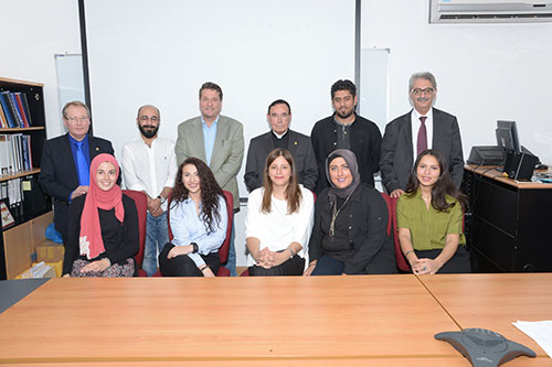 Monsignor dr clemente martin munoz president of the real asociacion caballeros de yuste spain visits auk