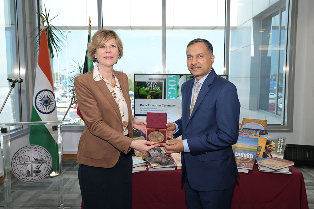 Diplomacy through literature indian embassy donates books to auk
