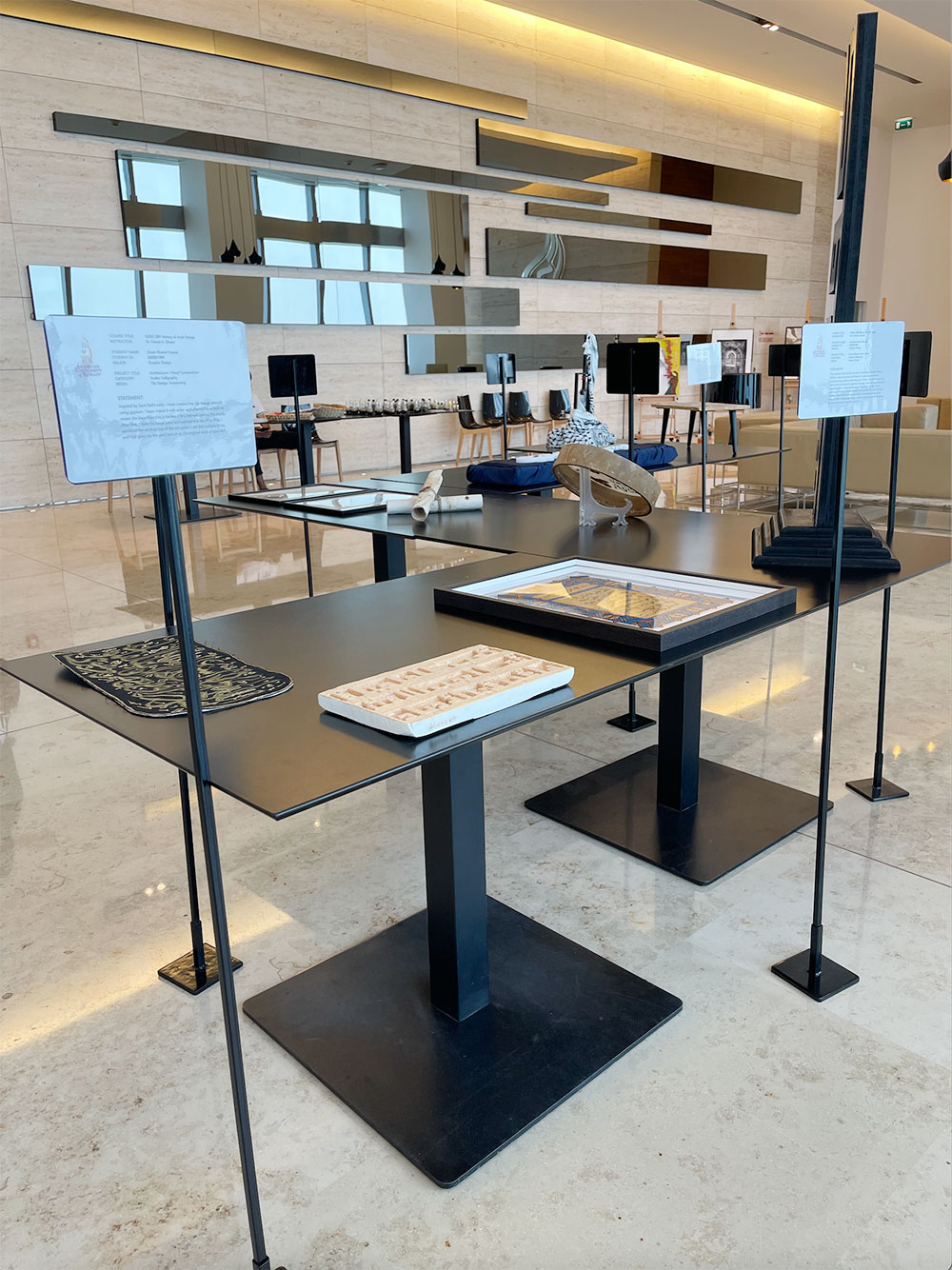 Auk art  graphic design department participates in tedxkuwait city exhibition