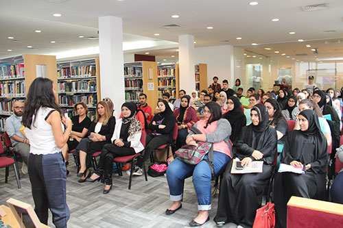Auk library hosts a book review for dana aljouder