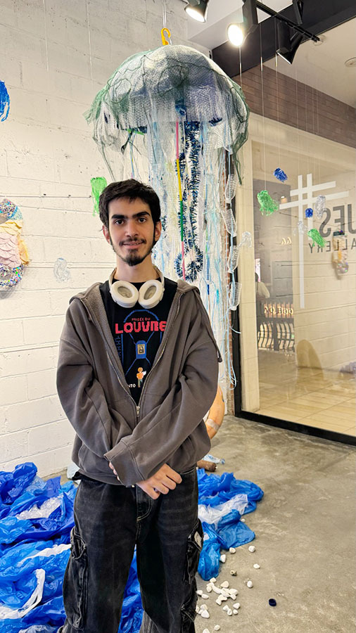 Championing sustainability through art auk students participate in waste to wonder exhibition