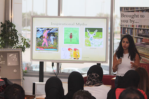 Auk library hosts a book review for dana aljouder