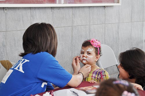 The auk hope club draws a smile on young faces