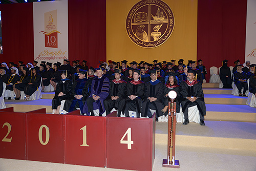 The american university of kuwait auk graduates its 9th class