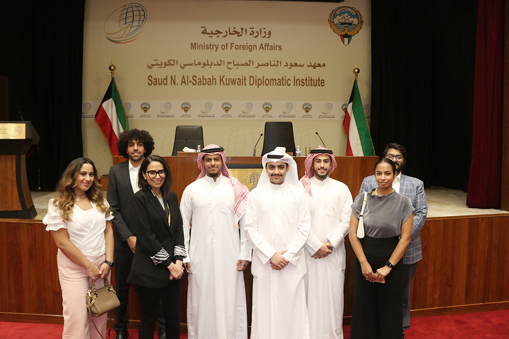 Auk international relations students attend talk by president of unga invited by ambassador nasser al-sabeeh