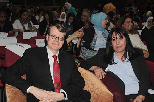 Auk revives palestinian land day in presence of the palestinian ambassador