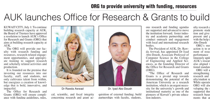 AUK launches Office for Research & Grants to build research capacity