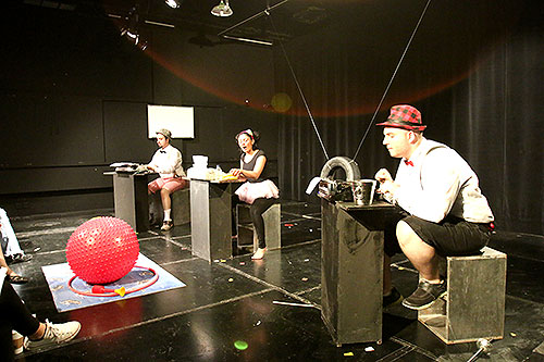 The drama spring production all in the timing