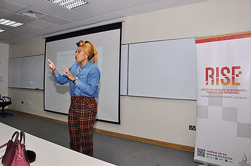 Auks rise center hosts ted speaker yassmin abdel-magied