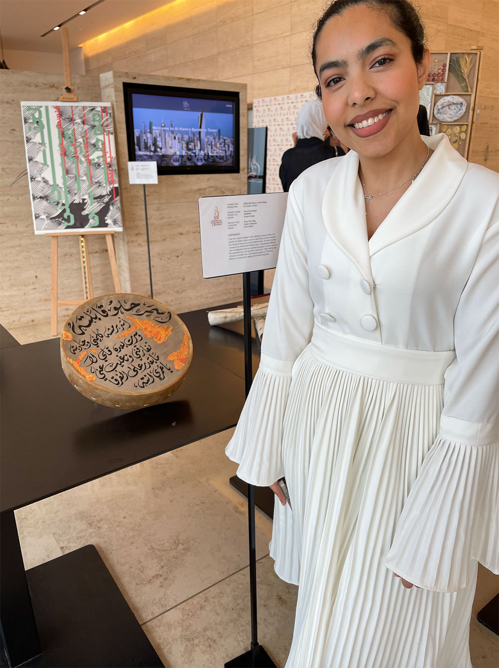 Auk art  graphic design department participates in tedxkuwait city exhibition