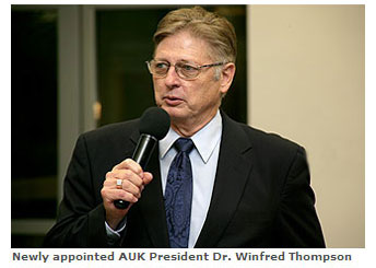 Auk says farewell to interim president