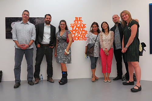 Auk students alumni and faculty participate in talk loveact peace