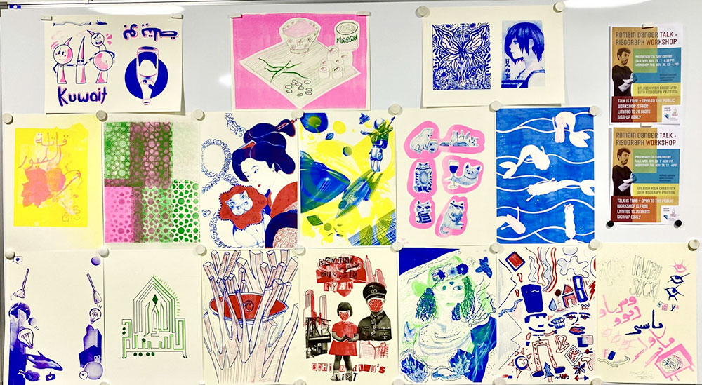 AUK Students Explore Risograph Printing with Romain Danger