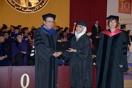 The american university of kuwait auk graduates its 9th class