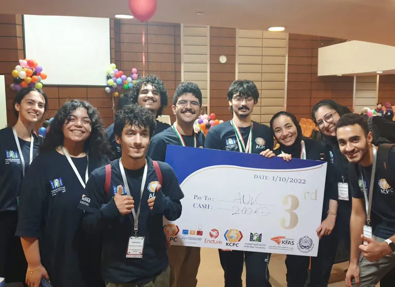 AUK Students Win 3rd Place in Kuwait Collegiate Programming Contest