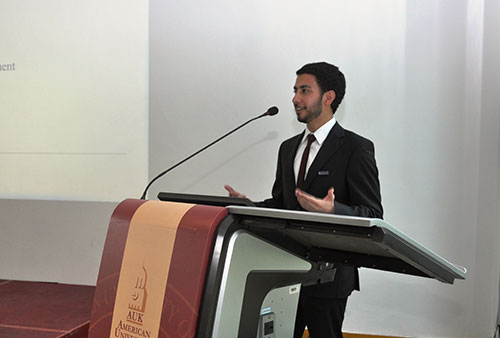 AUK Hosts a Talk about Kuwait Law 116 of 2013