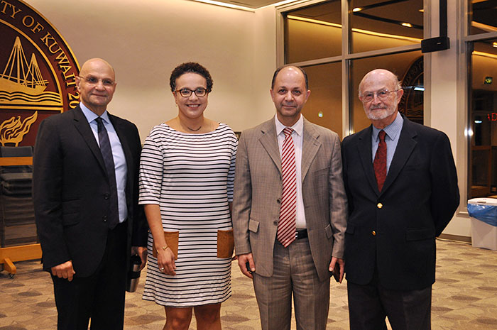 Auk hosts a lecture by dr shafeeq ghabra the gulf crisis issues  prospects
