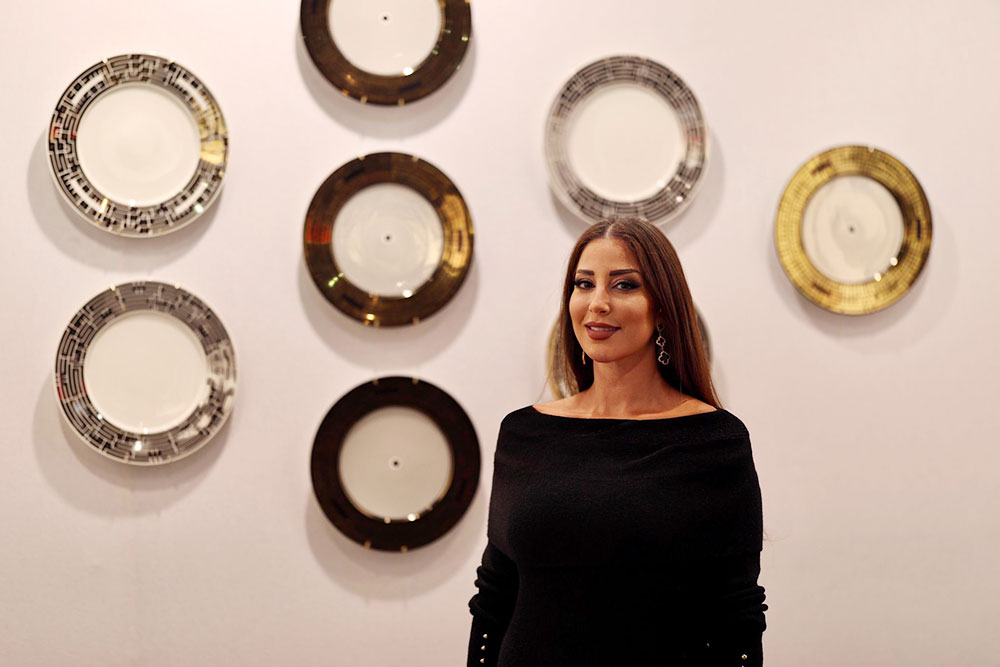 Auk professor rita merheb showcases products in sixth edition of art3f international contemporary art fair