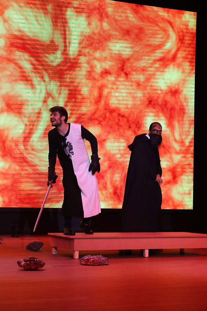 Auks department of music and drama presents the ridiculous adventures of king arthur