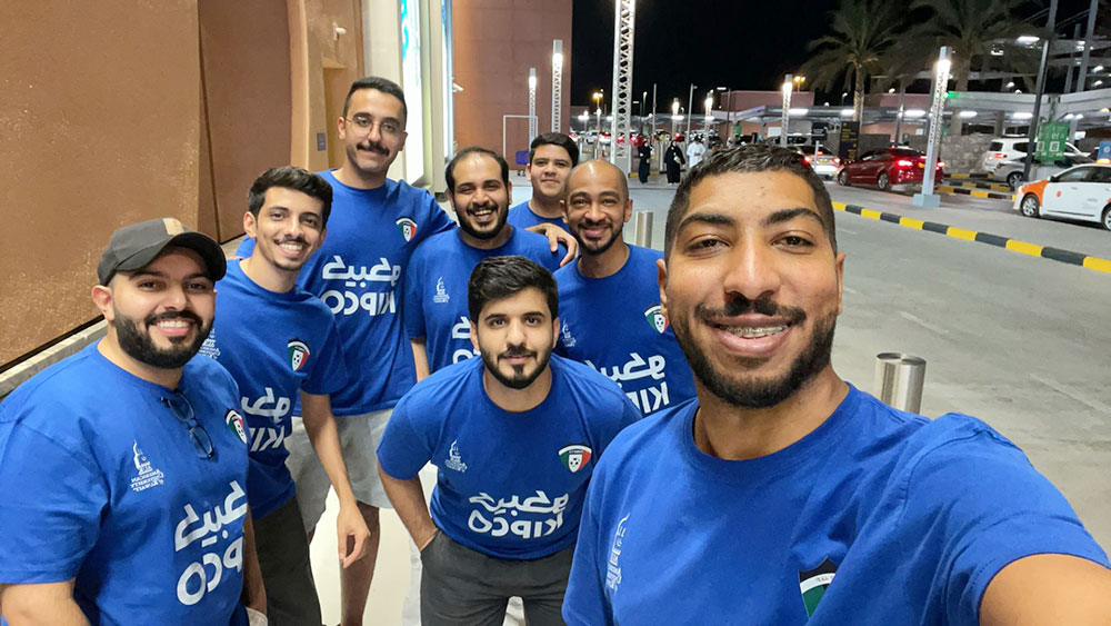 AUK Students Show National Pride in Muscat: Supporting Kuwait’s World Cup Journey