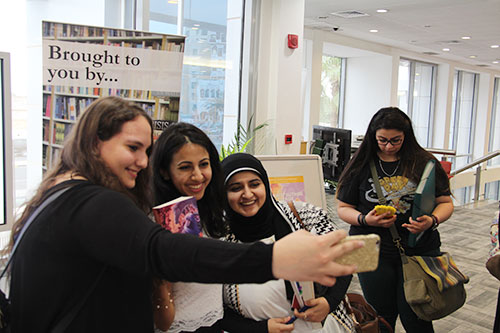 Auk library hosts a book review for dana aljouder