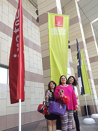 Auk diwaniya book club members attend the emirates airline festival of literature