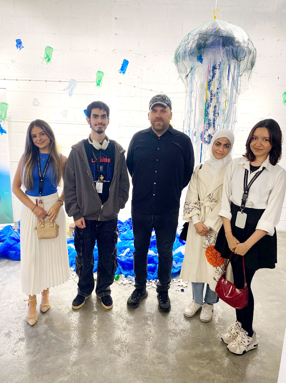 Championing sustainability through art auk students participate in waste to wonder exhibition