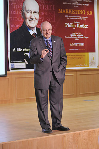 Marketing Guru Professor Philip Kotler Presents his New Marketing Theory at AUK