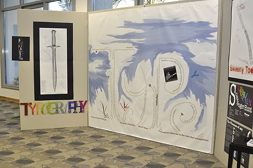 The arts  graphic design program organizes the fall 2011 senior capstone graphic design exhibition